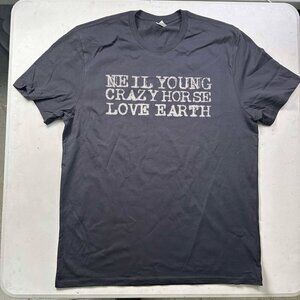 Neil Young 2024 Love Earth Tour T-Shirt Dateback Official Concert Merch